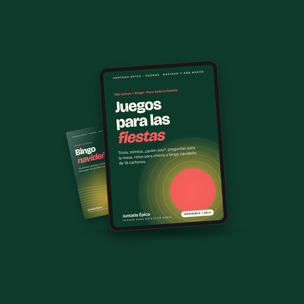 Juegos para las fiestas: 126 cartas + bingo navideño