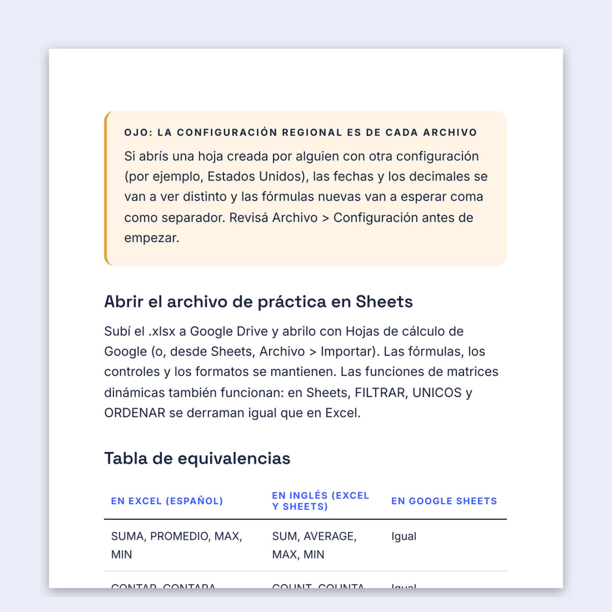 Excel desde cero: fórmulas y tablas para el trabajo
