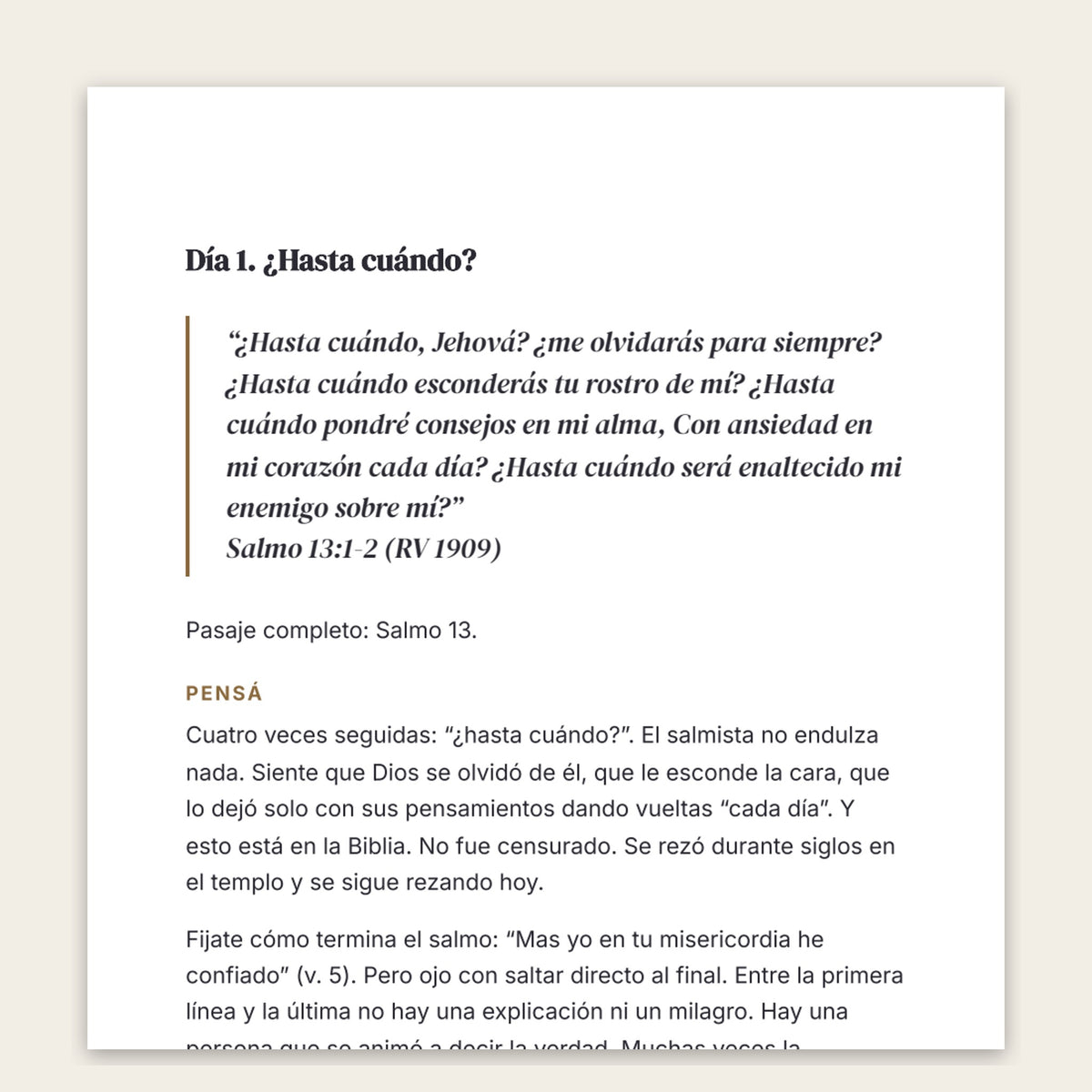 Volver a confiar: devocional de 30 días para tiempos difíciles