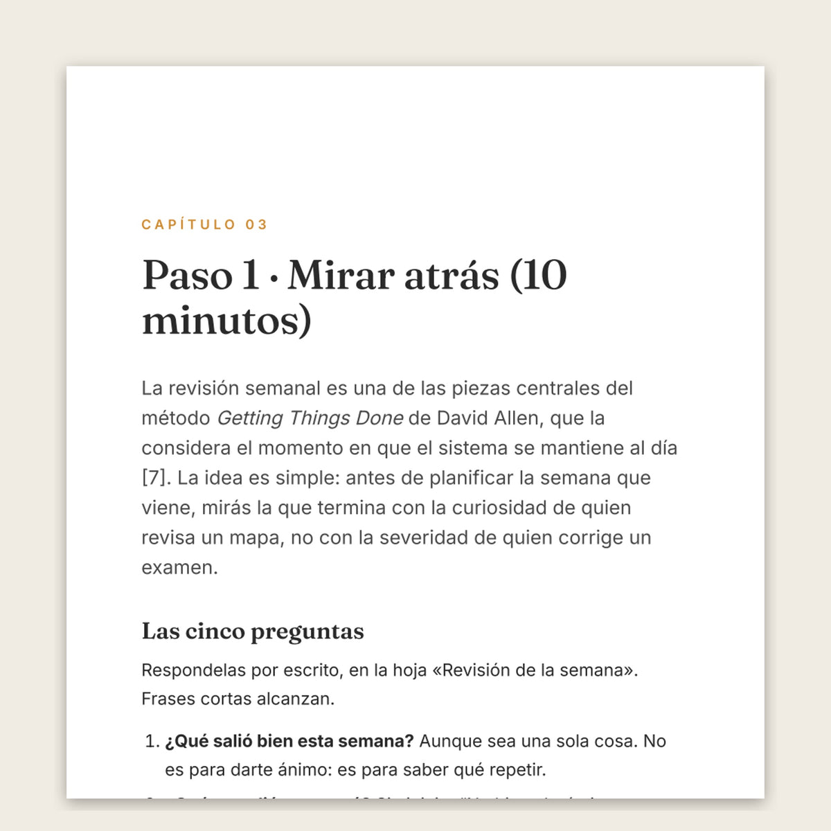 Organizá tu semana en una hora