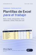 Plantillas de Excel para el trabajo (stock, ventas, presupuestos, horas, cobranzas y tareas)